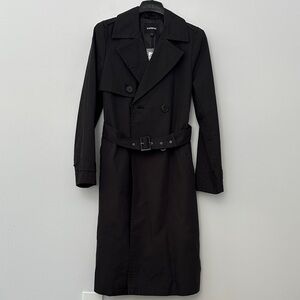Express Black Trench Coat